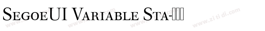 SegoeUI Variable Sta字体转换
